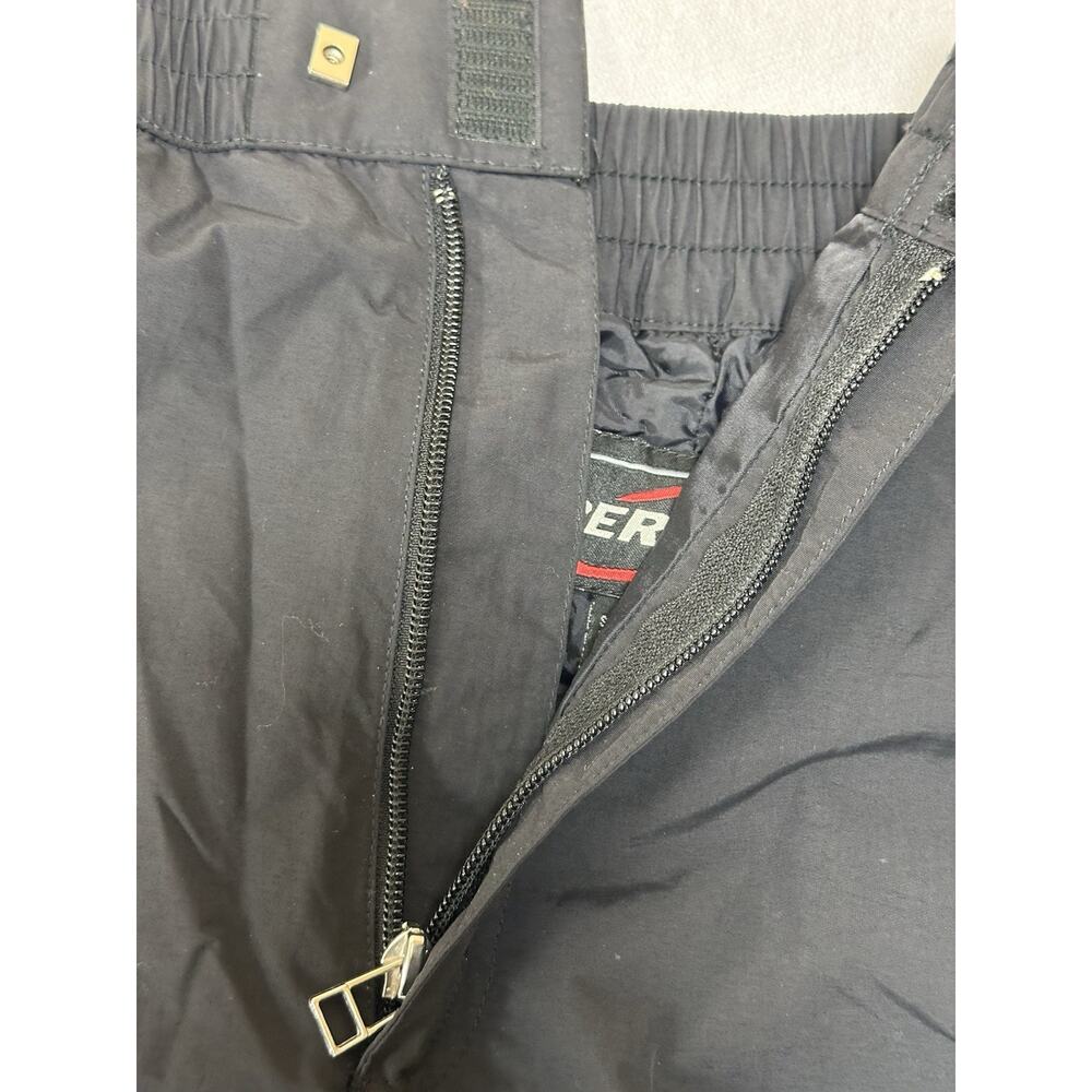Obermeyer Ski Pants Men's Medium Black Elastic Waist Elastic Ankles Waterproof - Picture 8 of 8